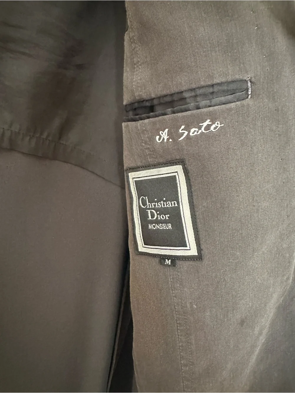 Christian Dior Monsieur Gray Logo Blazer Men’s M